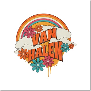 Retro Rainbow - Van Halen Posters and Art